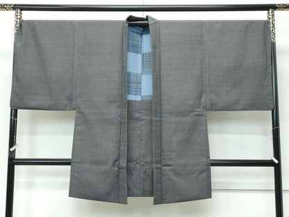 平和屋着物●極上　男性　本塩沢　アンサンブル　100亀甲　総詰め　逸品　CZAA5369s6