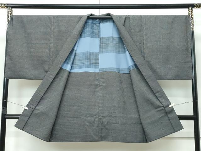 平和屋着物●極上　男性　本塩沢　アンサンブル　100亀甲　総詰め　逸品　CZAA5369s6