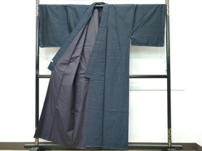 平和屋着物●極上　男性　結城紬　アンサンブル　杢　逸品　未使用　CZAA5370s6