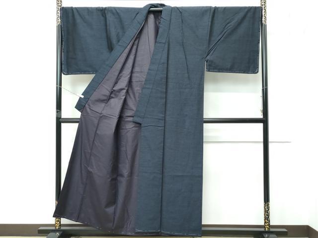 平和屋着物●極上　男性　結城紬　アンサンブル　杢　逸品　未使用　CZAA5370s6
