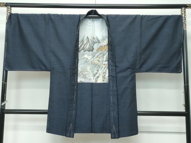 平和屋着物●極上　男性　結城紬　アンサンブル　杢　逸品　未使用　CZAA5370s6