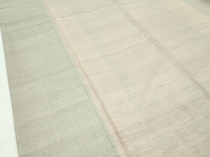 平和屋着物●極上　紅花紬　米沢　新田秀次　縞　逸品　未使用　CZAA5382s6