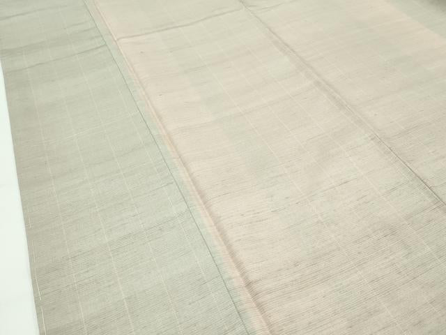 平和屋着物●極上　紅花紬　米沢　新田秀次　縞　逸品　未使用　CZAA5382s6