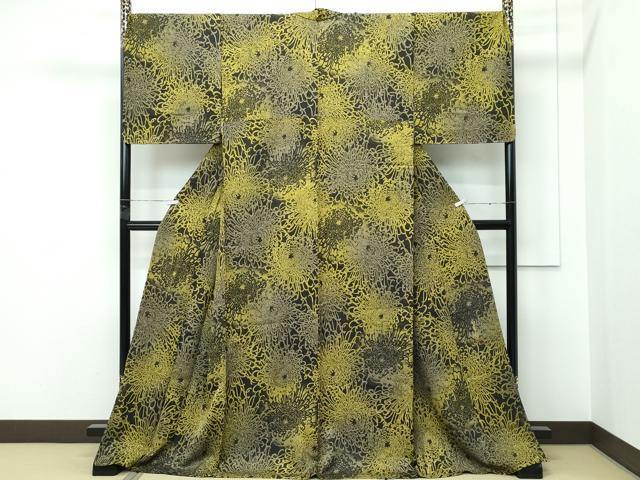 平和屋着物▽極上 小紋 単衣 乱菊 逸品 未使用 CZAA5383s6