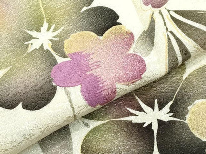 平和屋着物●極上　京の名門　じゅらく謹製　帝王紫　訪問着　刺繍　枝垂れ花文　暈し染め　金彩　逸品　CZAA5393s6