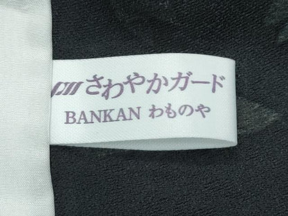 平和屋着物▽極上 小紋 単衣 舞花弁 黒地 金彩 逸品 CZAA5396s6