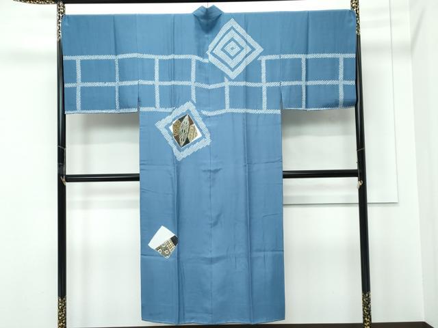 平和屋着物●極上　男性　紬　アンサンブル　長襦袢セット　濃紺地　逸品　未使用　CZAA5400s6