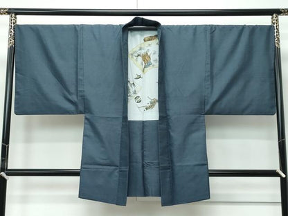 平和屋着物●極上　男性　本場大島紬　アンサンブル　長襦袢セット　100亀甲　総詰め　逸品　CZAA5422s6
