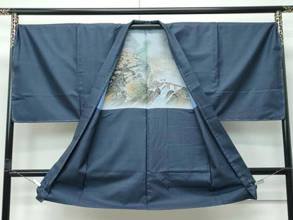 平和屋着物●極上　男性　本場大島紬　アンサンブル　長襦袢セット　キングサイズ　100亀甲　総詰め　逸品　未使用　CZAA5423s6