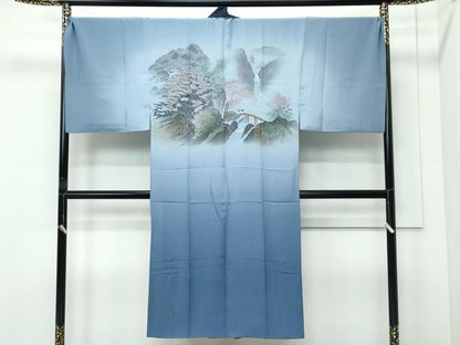 平和屋着物●極上　男性　本場大島紬　アンサンブル　長襦袢セット　キングサイズ　100亀甲　総詰め　逸品　未使用　CZAA5423s6