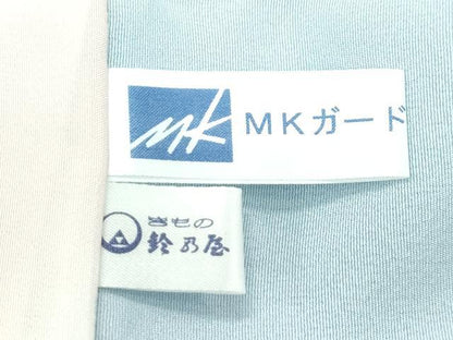 平和屋着物∞極上　道中着　ロング丈　万葉小紋　源氏香雪輪文　千草鼠色地　鈴乃屋扱い　反端付き　逸品　未使用　CZAA5425s6