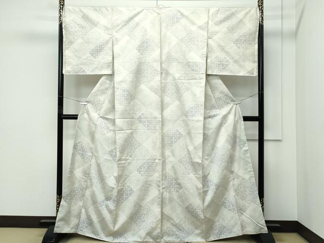 平和屋着物●極上　本場大島紬　白大島　９マルキ　吉祥文様　やまと誂製　逸品　未使用　CZAA5427s6