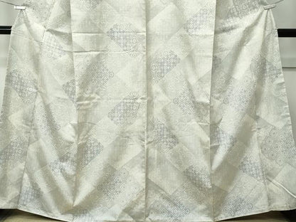 平和屋着物●極上　本場大島紬　白大島　９マルキ　吉祥文様　やまと誂製　逸品　未使用　CZAA5427s6