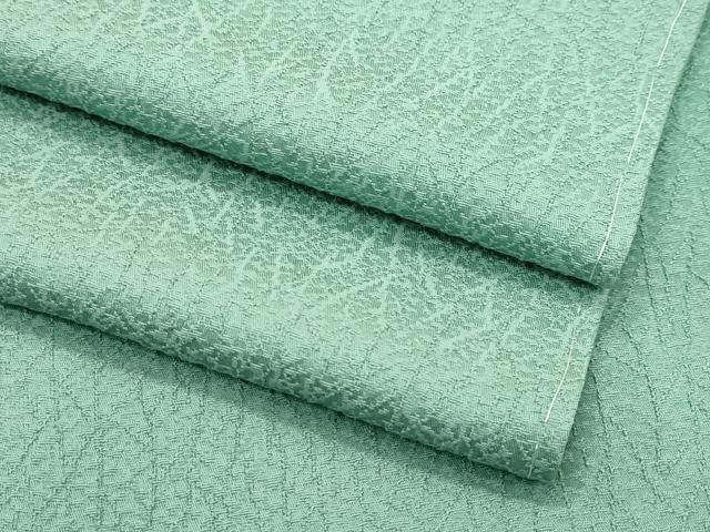 平和屋着物●極上　色無地　柳染色　氷割地紋　さが美扱い　逸品　未使用　CZAA5436s6