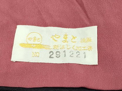 平和屋着物●極上　訪問着　刺繍　舞花文　金糸　蝋色地　やまと金ラベル　逸品　CZAA5438s6