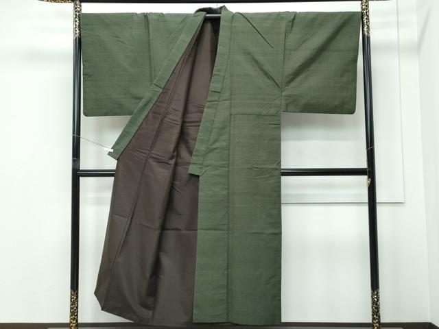 平和屋着物●極上　男性　紬　アンサンブル　霞文　逸品　CZAA5443s6
