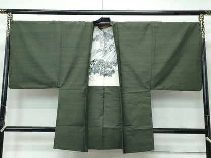 平和屋着物●極上　男性　紬　アンサンブル　霞文　逸品　CZAA5443s6