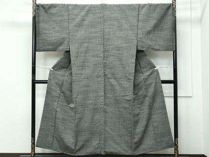 平和屋着物●極上　男性　紬　アンサンブル　キングサイズ　霞文　逸品　CZAA5444s6