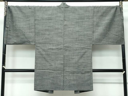 平和屋着物●極上　男性　紬　アンサンブル　キングサイズ　霞文　逸品　CZAA5444s6