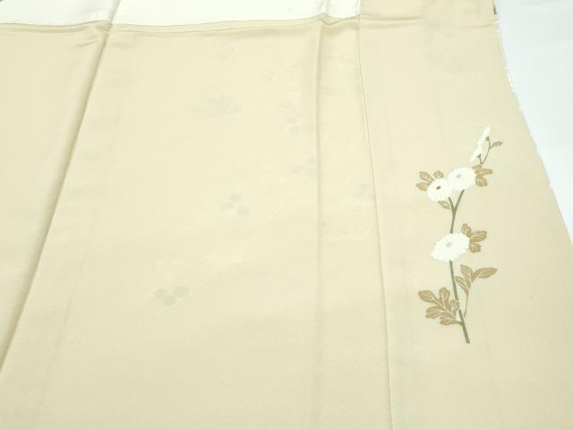 平和屋本店●極上　訪問着　流水枝花文　暈し染め　砥粉色地　逸品　CZAA5452s6