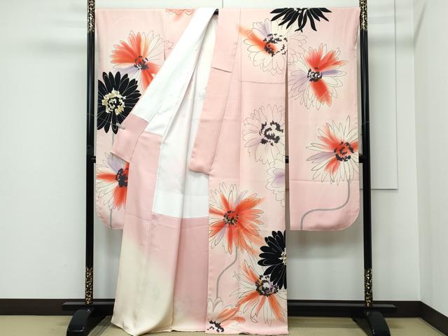 平和屋本店●極上　創業460年・千總　振袖　菊　暈し染め　金彩　反端・紙タグ付き　上代136万　逸品　未使用　CZAA5458s6