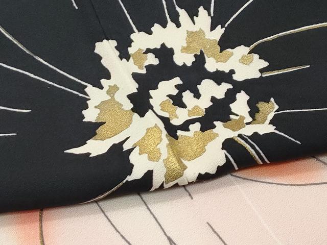平和屋本店●極上　創業460年・千總　振袖　菊　暈し染め　金彩　反端・紙タグ付き　上代136万　逸品　未使用　CZAA5458s6