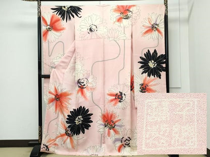 平和屋本店●極上　創業460年・千總　振袖　菊　暈し染め　金彩　反端・紙タグ付き　上代136万　逸品　未使用　CZAA5458s6
