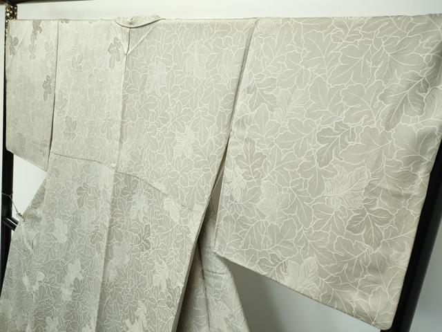平和屋本店●極上　銀座もとじ　小紋　柏　地紋起こし　反端・紙付き　逸品　CZAA5459s6