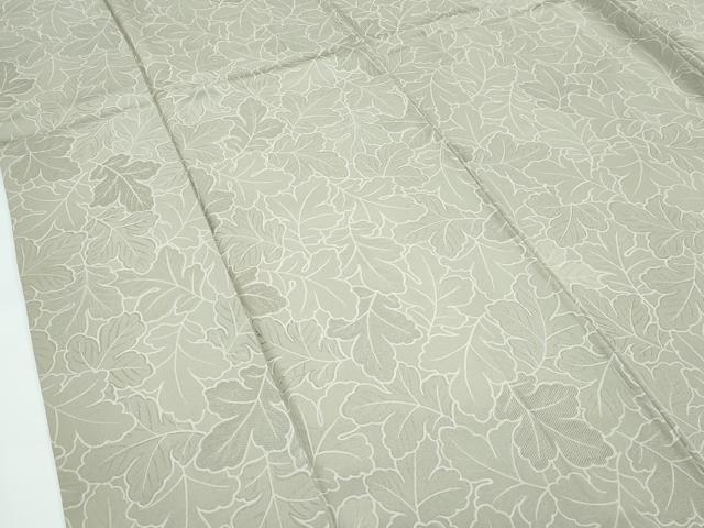 平和屋本店●極上　銀座もとじ　小紋　柏　地紋起こし　反端・紙付き　逸品　CZAA5459s6