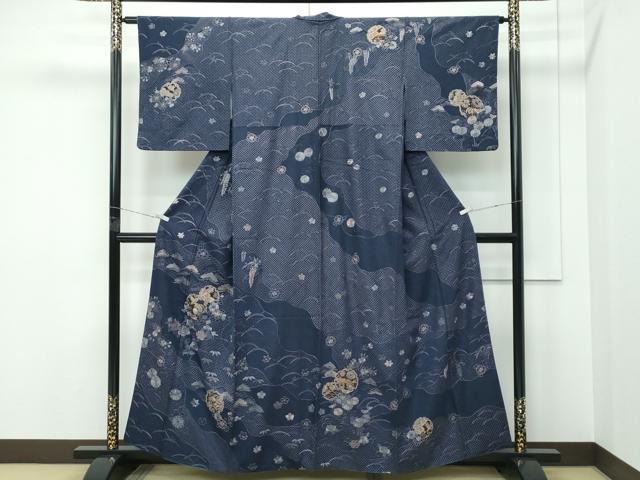 平和屋本店●極上　訪問着　総刺繍　中国三大刺繍　スワトウ相良刺繍　松竹梅雪輪吉祥文　金糸　逸品　CZAA5460s6