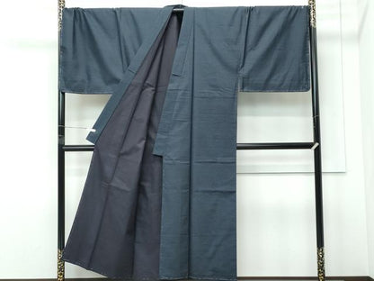 平和屋着物●極上 男性 本場大島紬 アンサンブル キングサイズ 100亀甲 総詰め 縞格子 上村織物謹製 証紙付き 逸品 未使用 CZAA5463s6