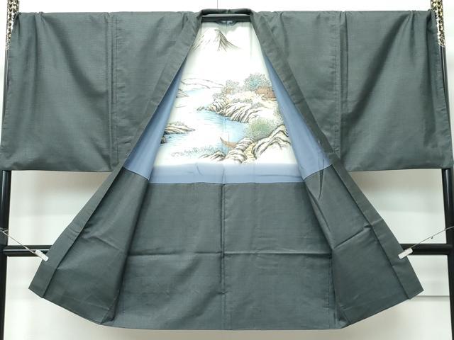 平和屋着物●極上　男性　本場大島紬　アンサンブル　キングサイズ　100亀甲　総詰め　山田実作　証紙付き　逸品　CZAA5464s6