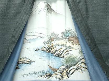 平和屋着物●極上　男性　本場大島紬　アンサンブル　キングサイズ　100亀甲　総詰め　山田実作　証紙付き　逸品　CZAA5464s6
