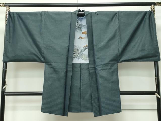 平和屋着物●極上　男性　本場大島紬　アンサンブル　キングサイズ　100亀甲　総詰め　逸品　CZAA5465s6