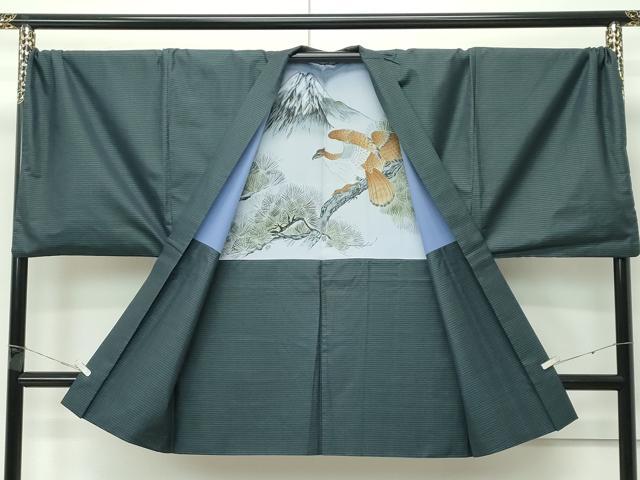平和屋着物●極上　男性　本場大島紬　アンサンブル　キングサイズ　100亀甲　総詰め　逸品　CZAA5465s6