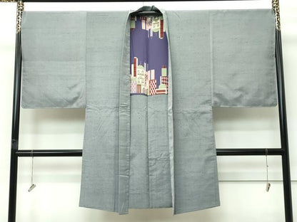 平和屋着物∞極上　男性　長羽織　紬地　逸品　未使用　CZAA5468s6
