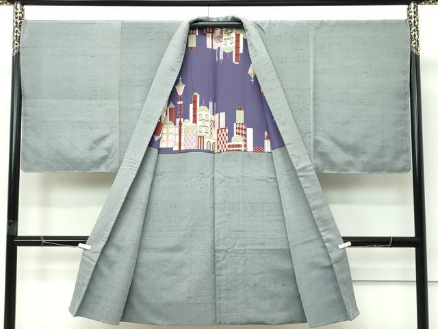 平和屋着物∞極上　男性　長羽織　紬地　逸品　未使用　CZAA5468s6