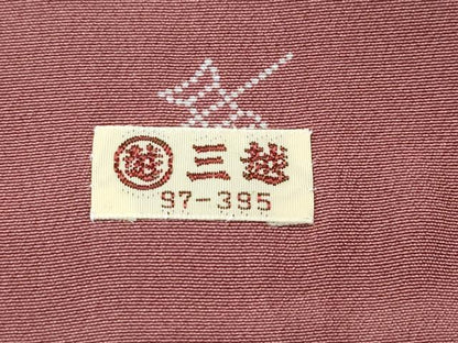 平和屋着物●極上　人間国宝　小宮康孝　江戸小紋　舞花弁　紅檜皮色地　三越扱い　逸品　未使用　CZAA5475s6