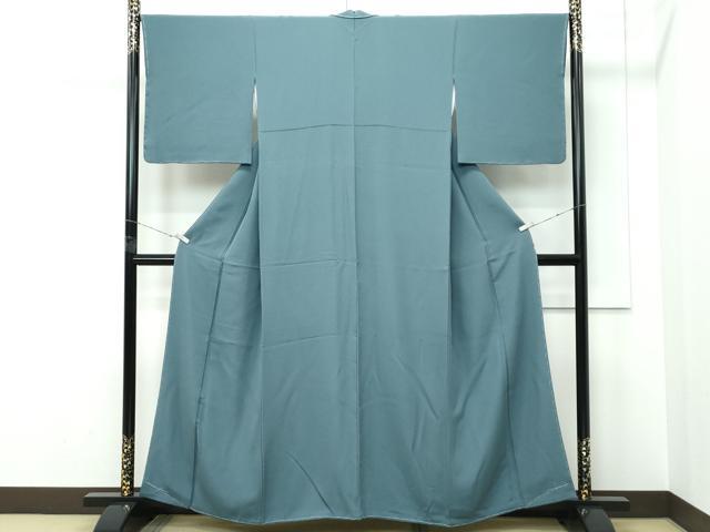 平和屋着物●極上　色無地　鉄御納戸色　逸品　未使用　CZAA5477s6