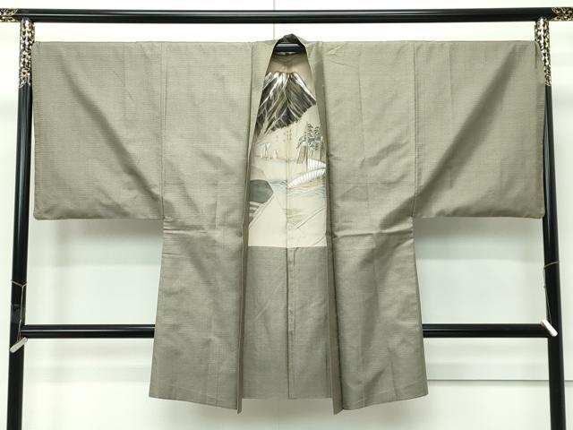 平和屋着物∞極上　男性　長羽織　本場大島紬　100亀甲　総詰め　逸品　CZAA5483s6