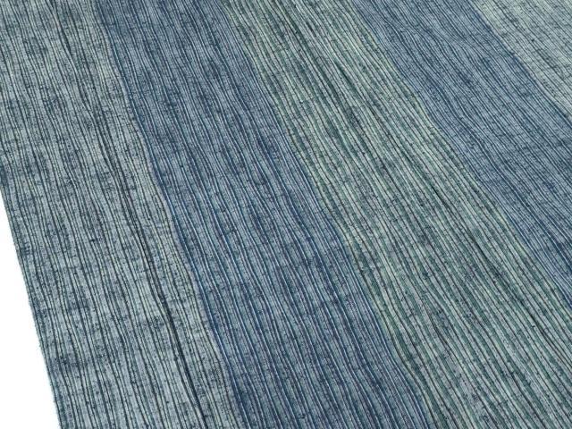 平和屋着物∞極上　男性　長羽織　キングサイズ　紬地　間道　逸品　CZAA5485s6