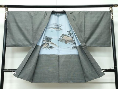 平和屋着物∞極上　男性　長羽織　本場大島紬　逸品　CZAA5491s6
