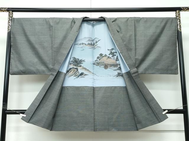 平和屋着物∞極上　男性　長羽織　本場大島紬　逸品　CZAA5491s6