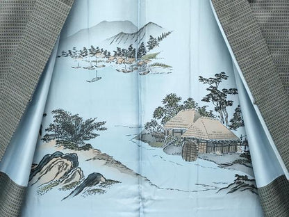 平和屋着物∞極上　男性　長羽織　本場大島紬　逸品　CZAA5491s6