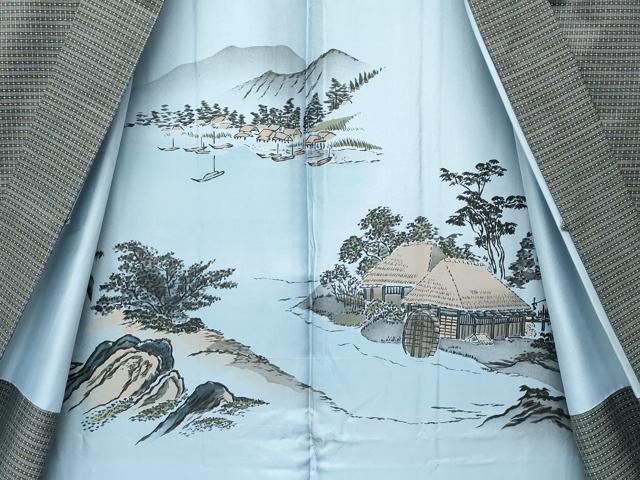 平和屋着物∞極上　男性　長羽織　本場大島紬　逸品　CZAA5491s6