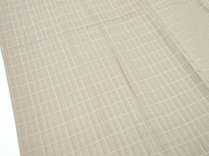 平和屋着物∞極上　道行コート　ロング丈　格子柄　逸品　CZAA5496s6