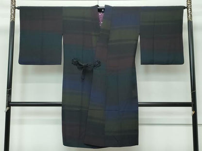平和屋着物∞極上　前田仁仙　仁仙更紗　道中着　ロング丈　霞文　暈し染め　逸品　CZAA5498s6