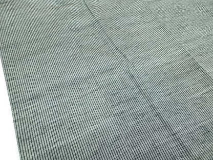 平和屋着物∞極上　男性　和装コート　ロング丈　キングサイズ　紬地　縞　逸品　CZAA5500s6