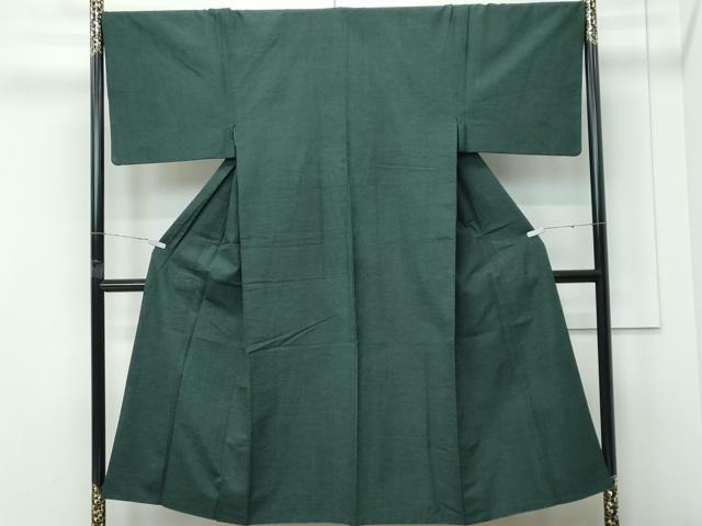 平和屋着物●極上　男性　紬　アンサンブル　色無地　革色　逸品　CZAA5511s6