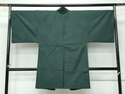 平和屋着物●極上　男性　紬　アンサンブル　色無地　革色　逸品　CZAA5511s6